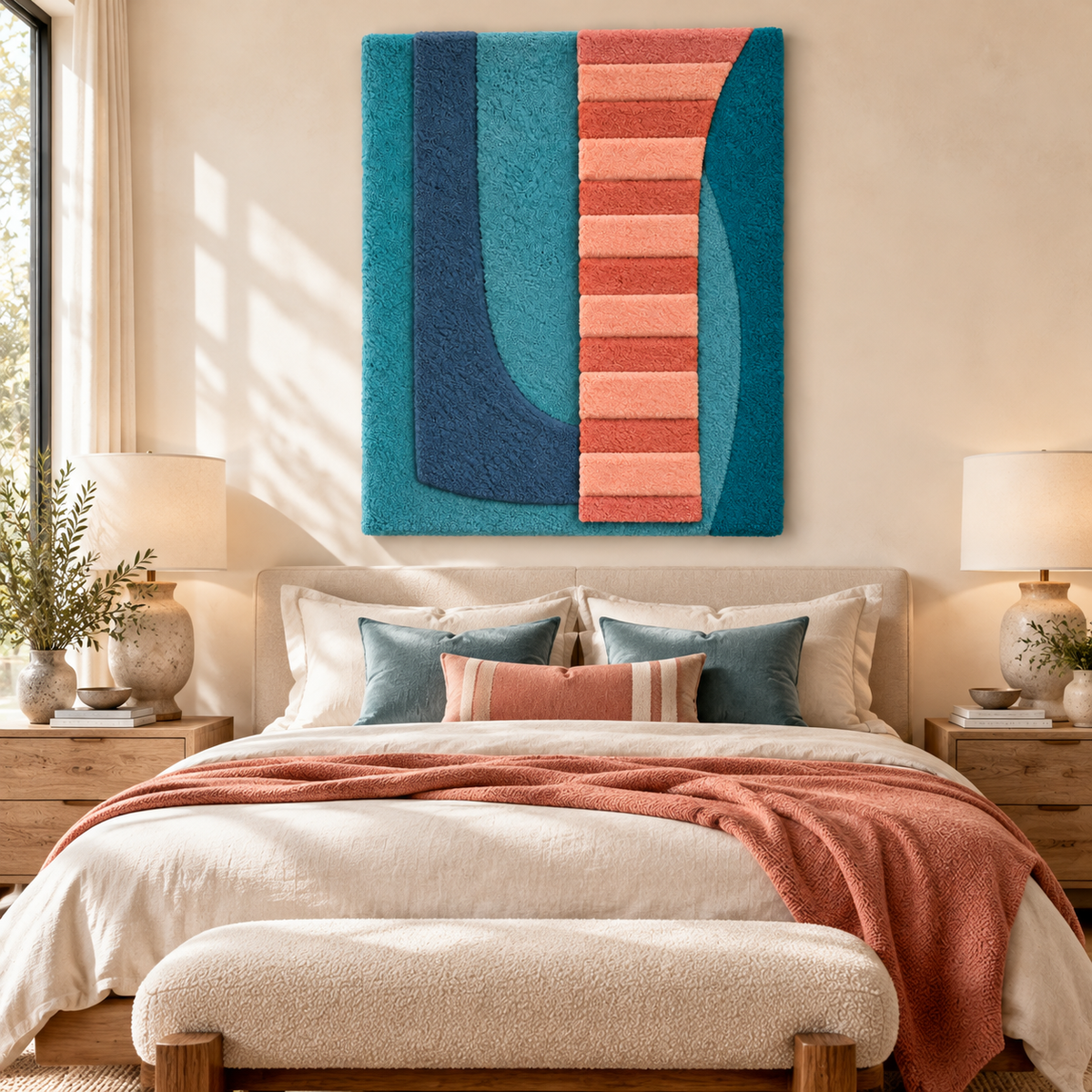Coral Ladder Curve by Hewn Earth Studio — room setting