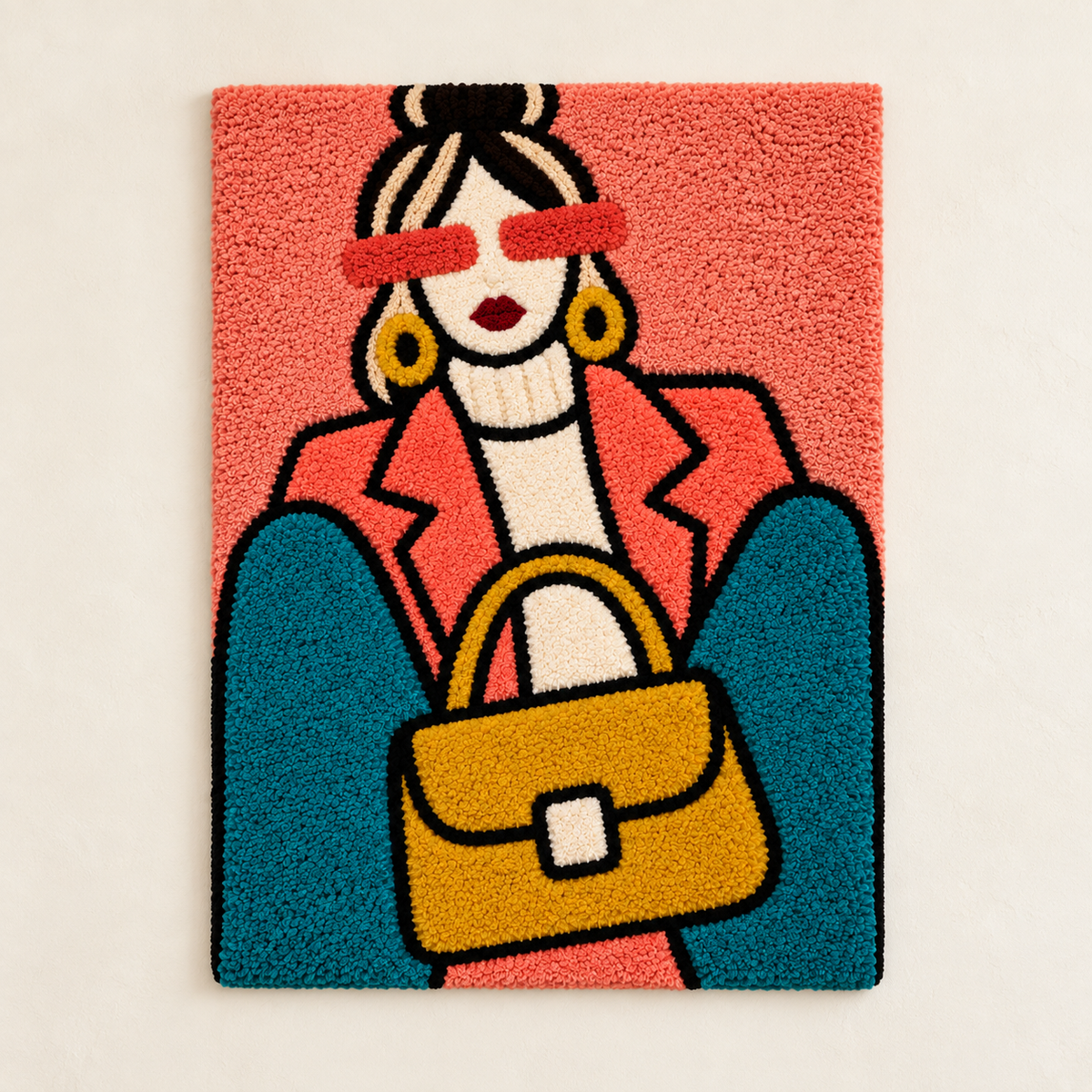 Coral Sky Golden Handbag — front product view [product-light]