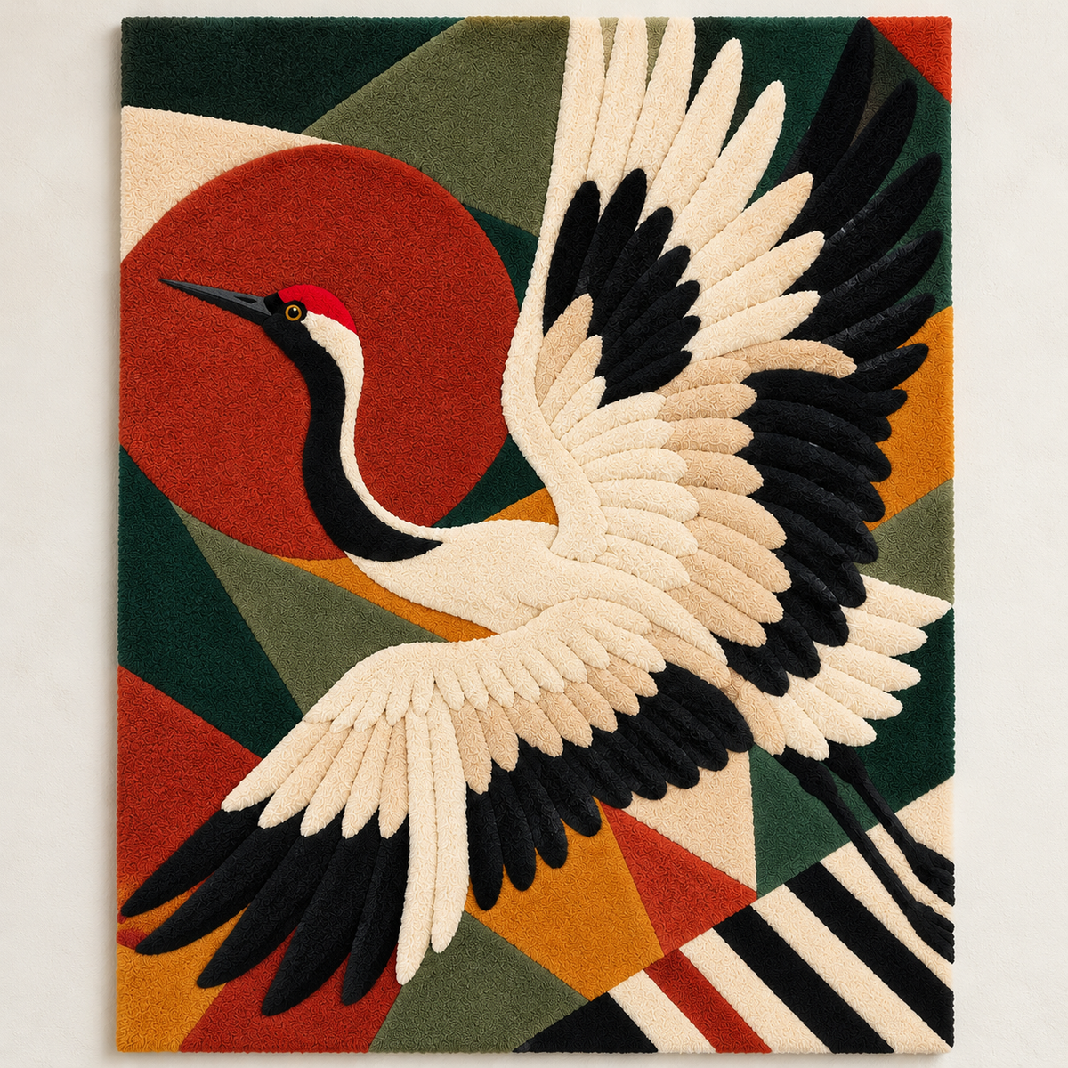 Crane Sunward Flight by Hewn Earth Studio — front product view [product-light]