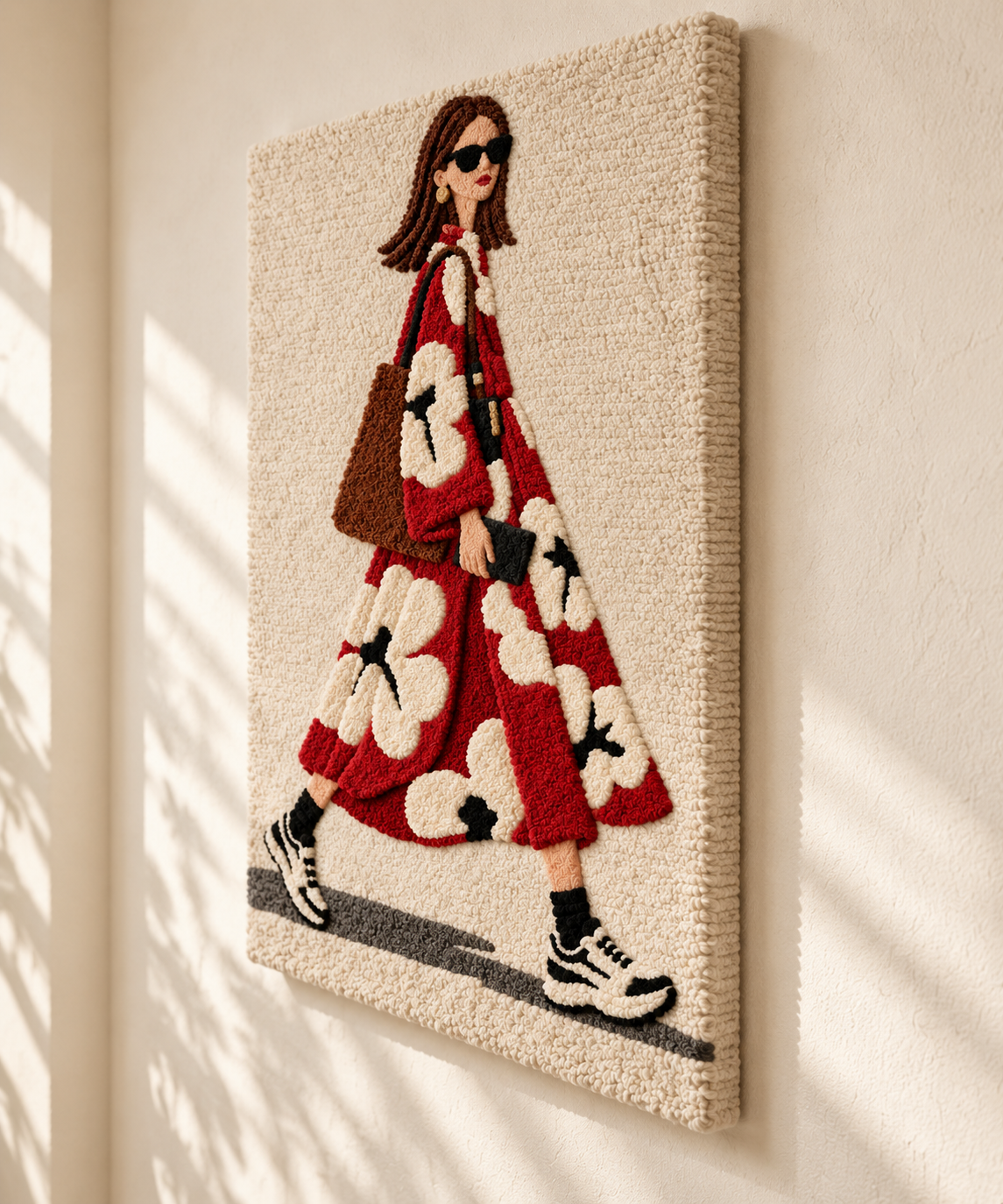 Crimson Daisy Errand — angled relief view