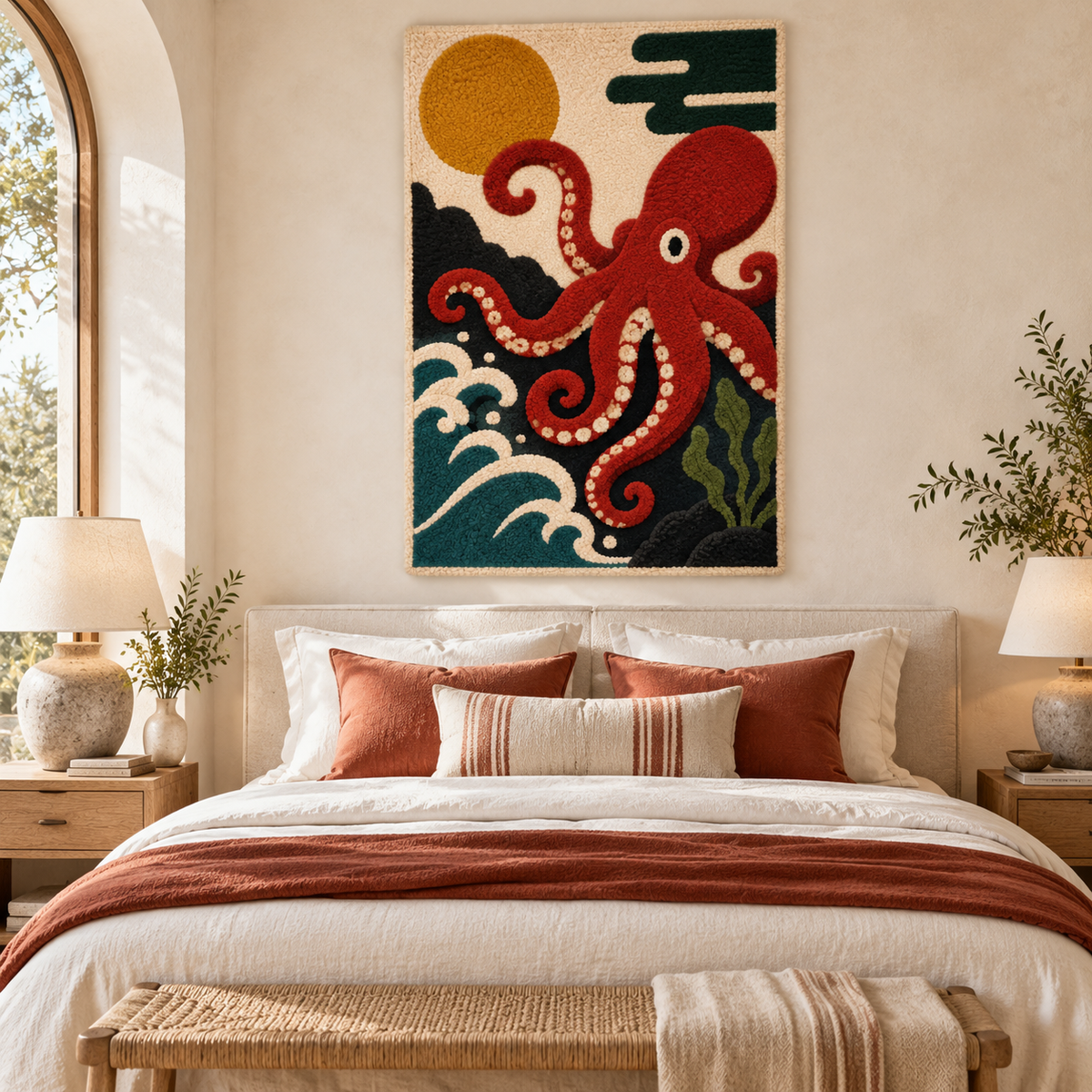 Crimson Octopus Tide — front-facing room scene [room-front]