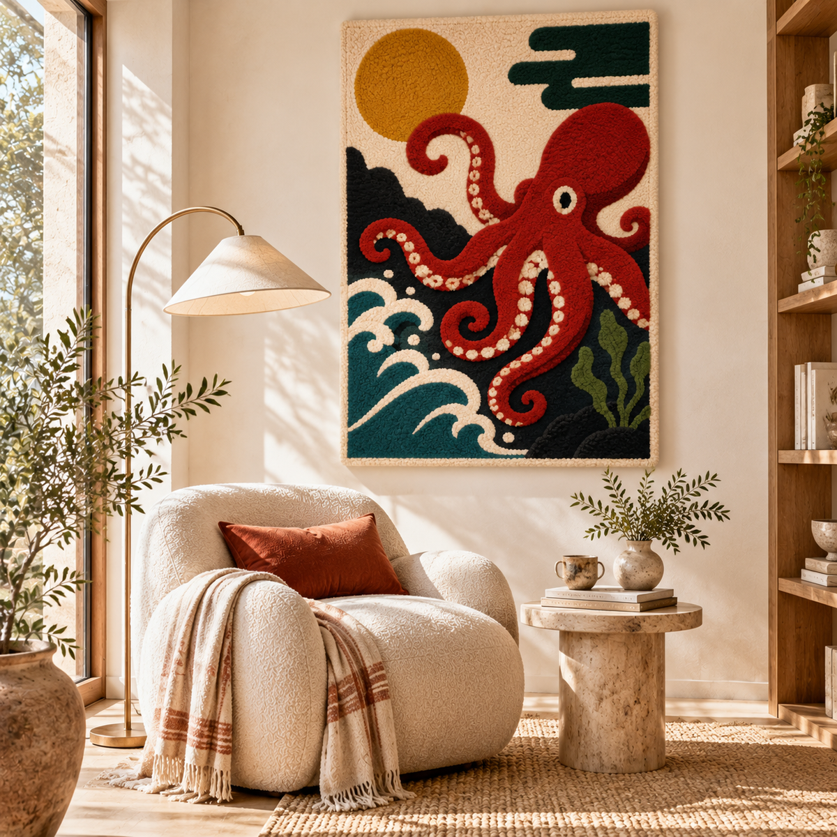 Crimson Octopus Tide — front-facing room scene [room-front]