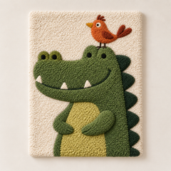 Crocodile and Rustbird