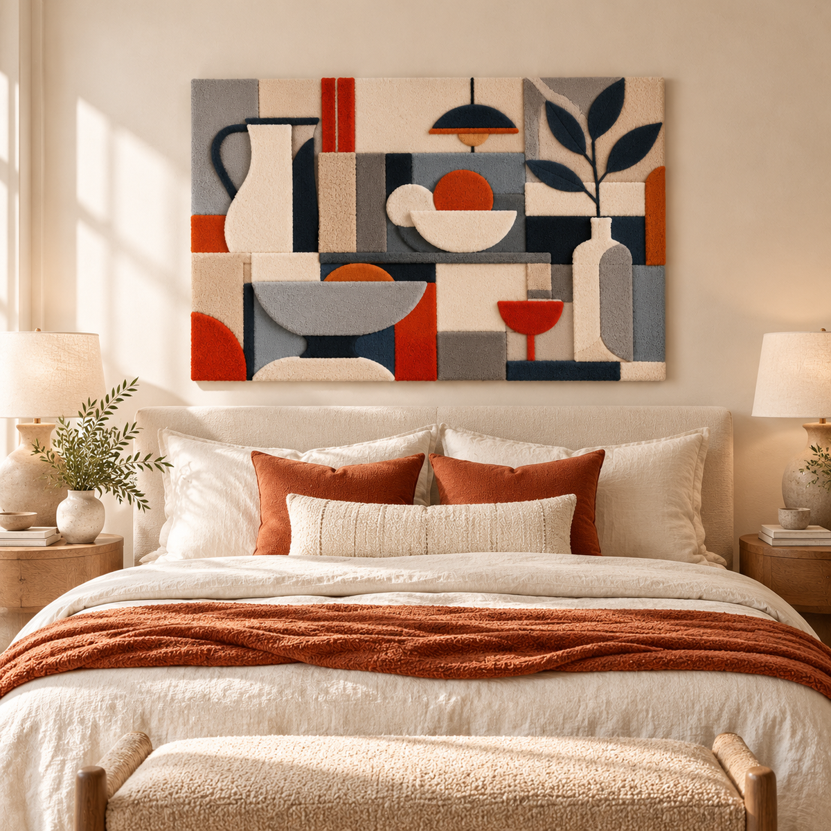 Cubist Table Composition by Hewn Earth Studio — room setting