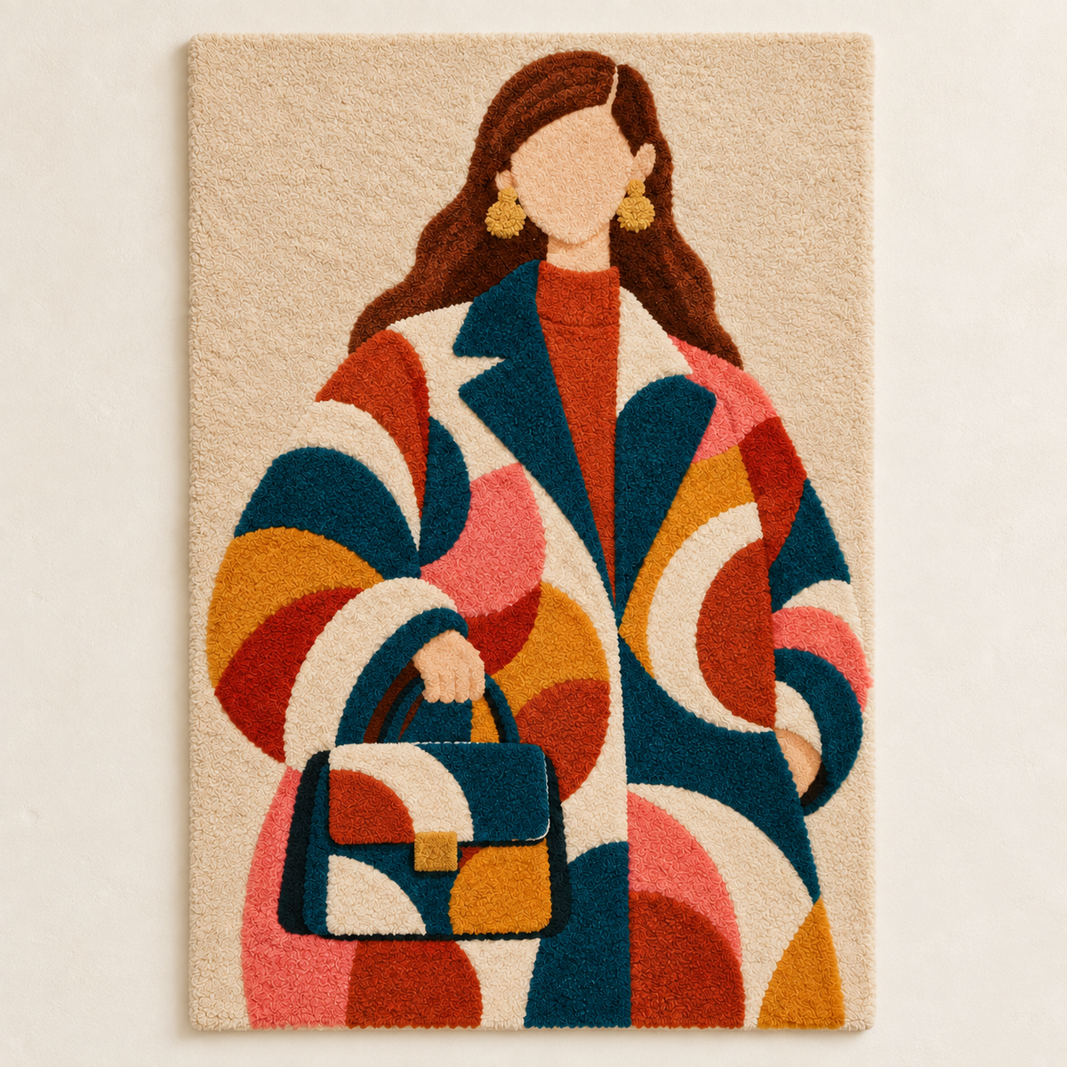 Curved Patchwork City Stroll — front product view [product-light]