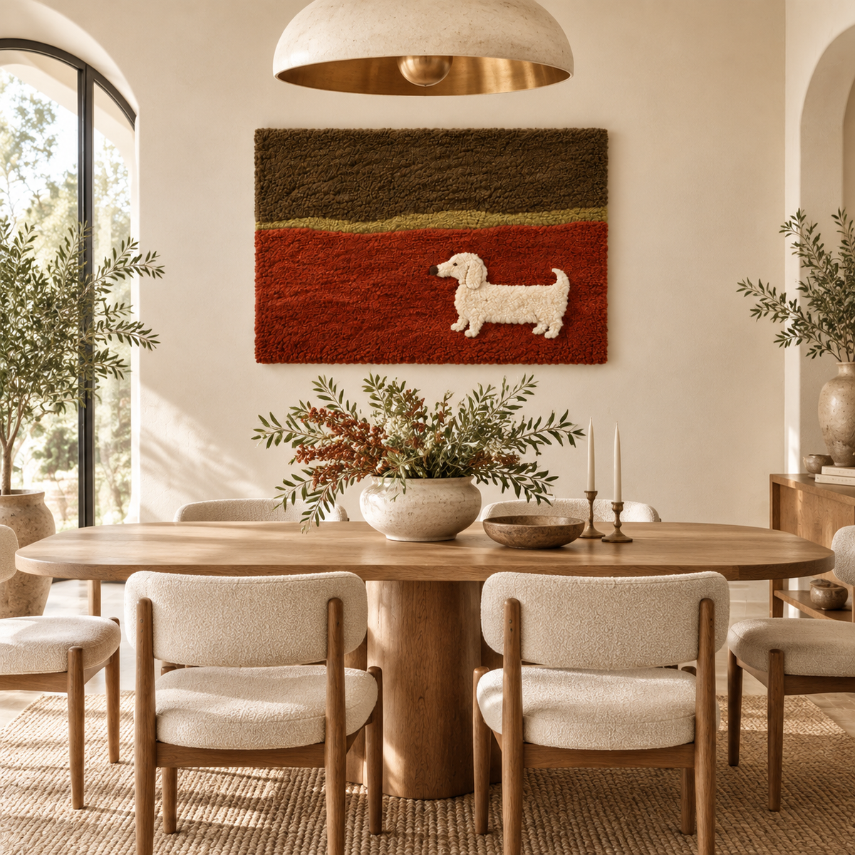 Dachshund at Dusk — room setting 1
