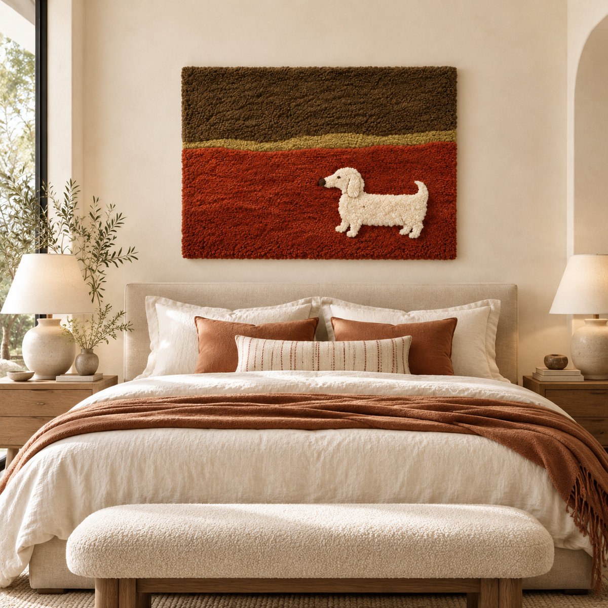 Dachshund at Dusk — room setting 3