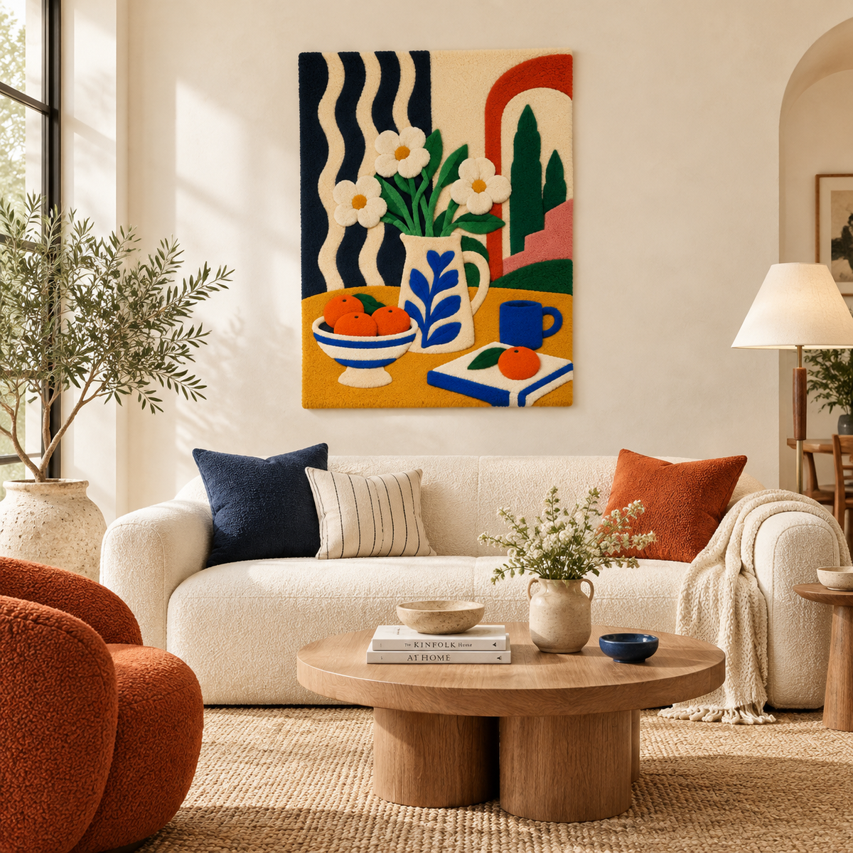 Daisies at the Riviera Window — front-facing room scene [room-front]