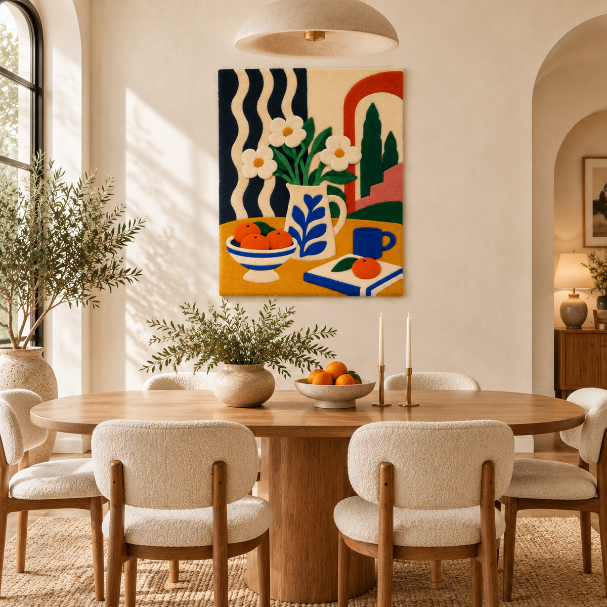 Daisies at the Riviera Window — room setting 2