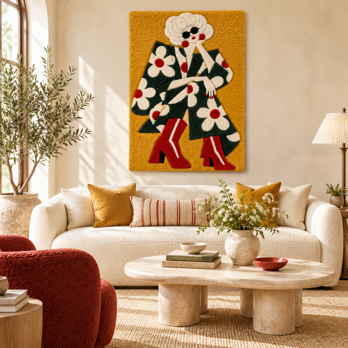 Daisy Coat Promenade — front-facing room scene [room-front]