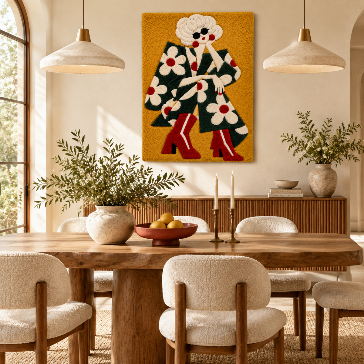 Daisy Coat Promenade — room setting 3