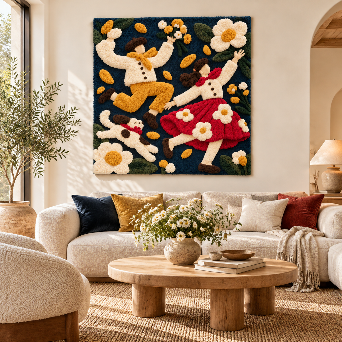 Daisy Dance Celebration by Hewn Earth Studio — room setting
