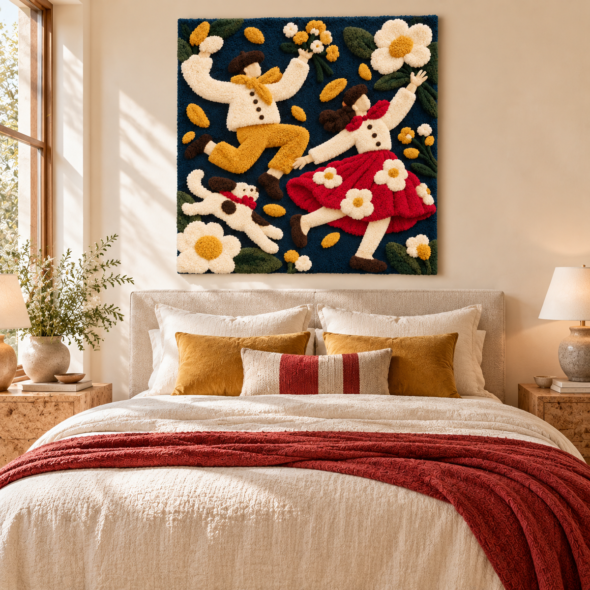 Daisy Dance Celebration by Hewn Earth Studio — room setting