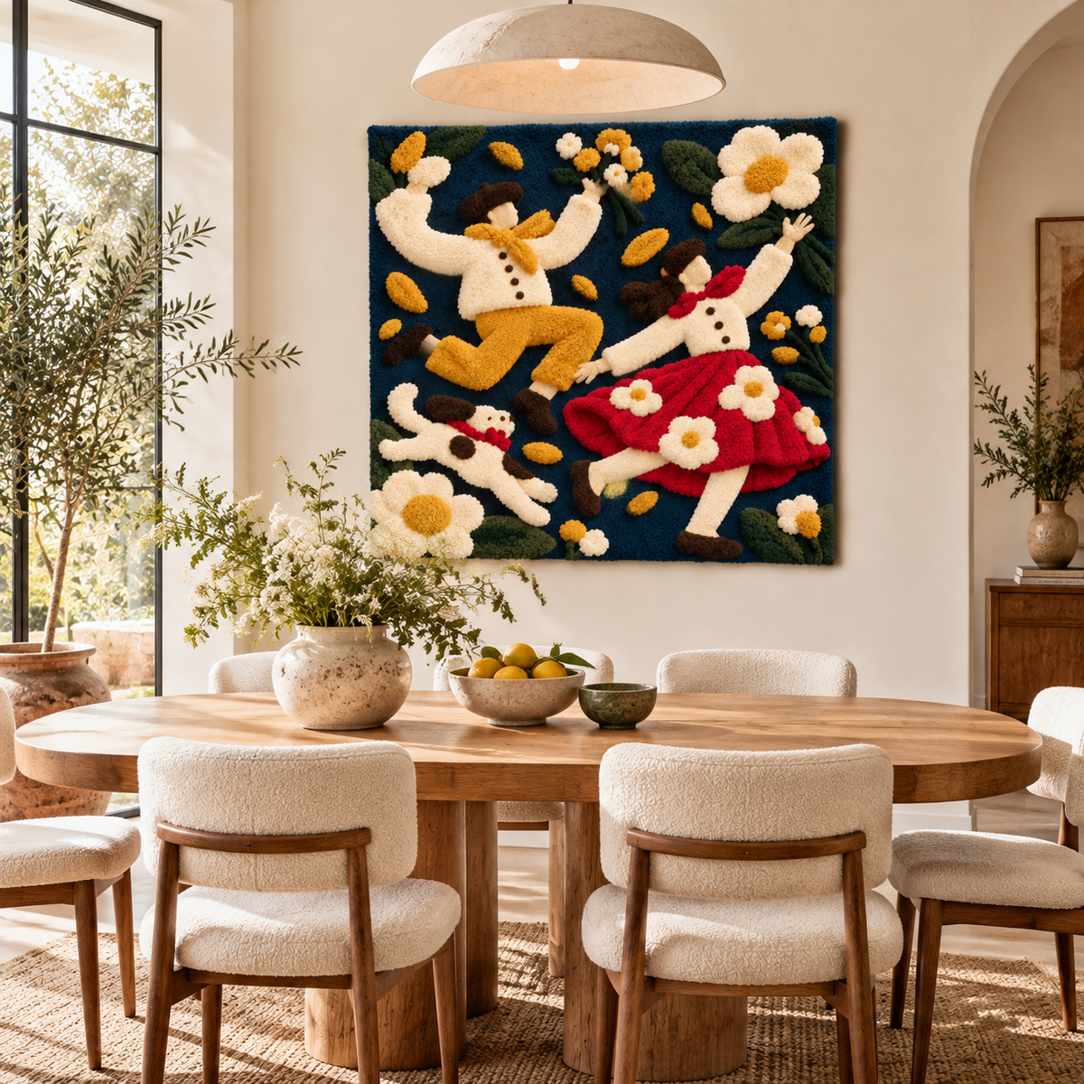 Daisy Dance Celebration by Hewn Earth Studio — room setting