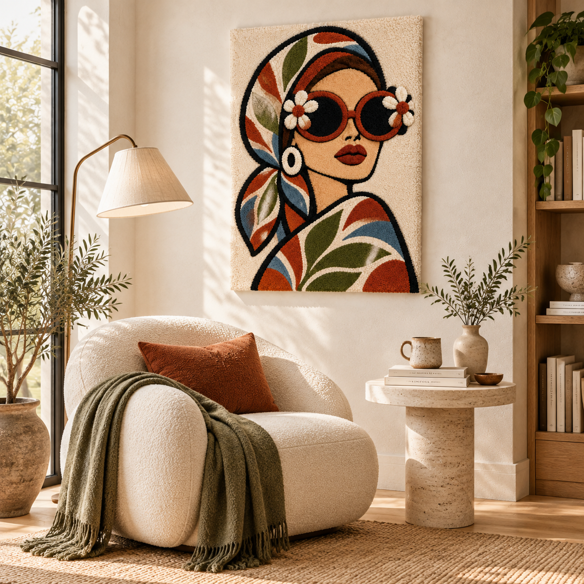 Daisy Frames and Autumn Leaves — room setting 3