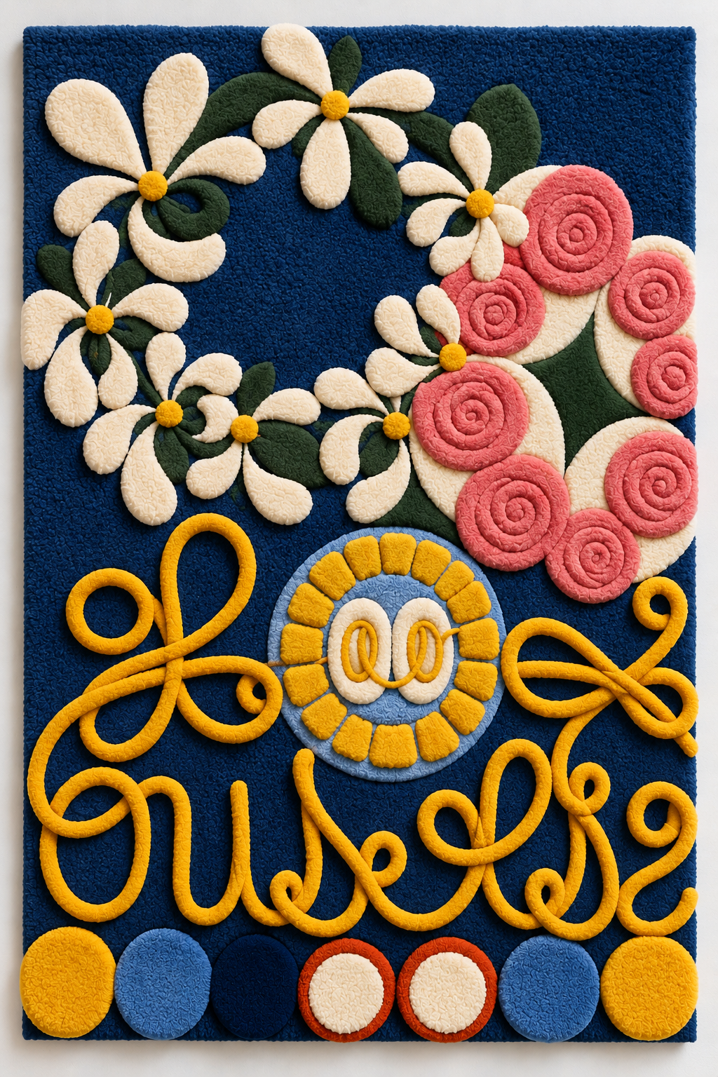 Daisy Wreath and Ribbons by Hewn Earth Studio — additional product view
