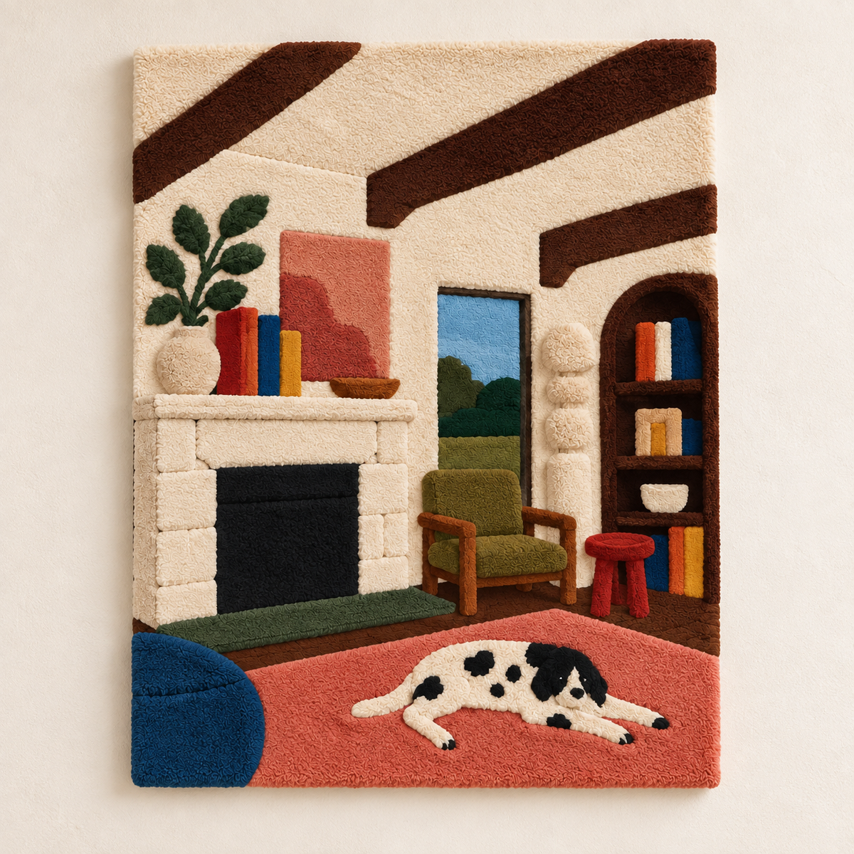 Dalmatian by the Hearth — front product view [product-light]