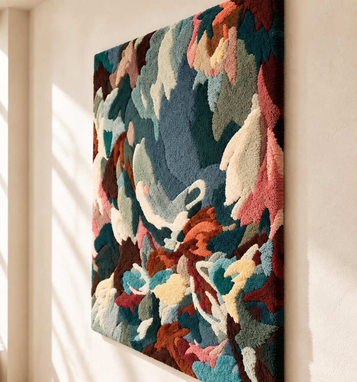 Deepwater Color Swirl — angled relief view