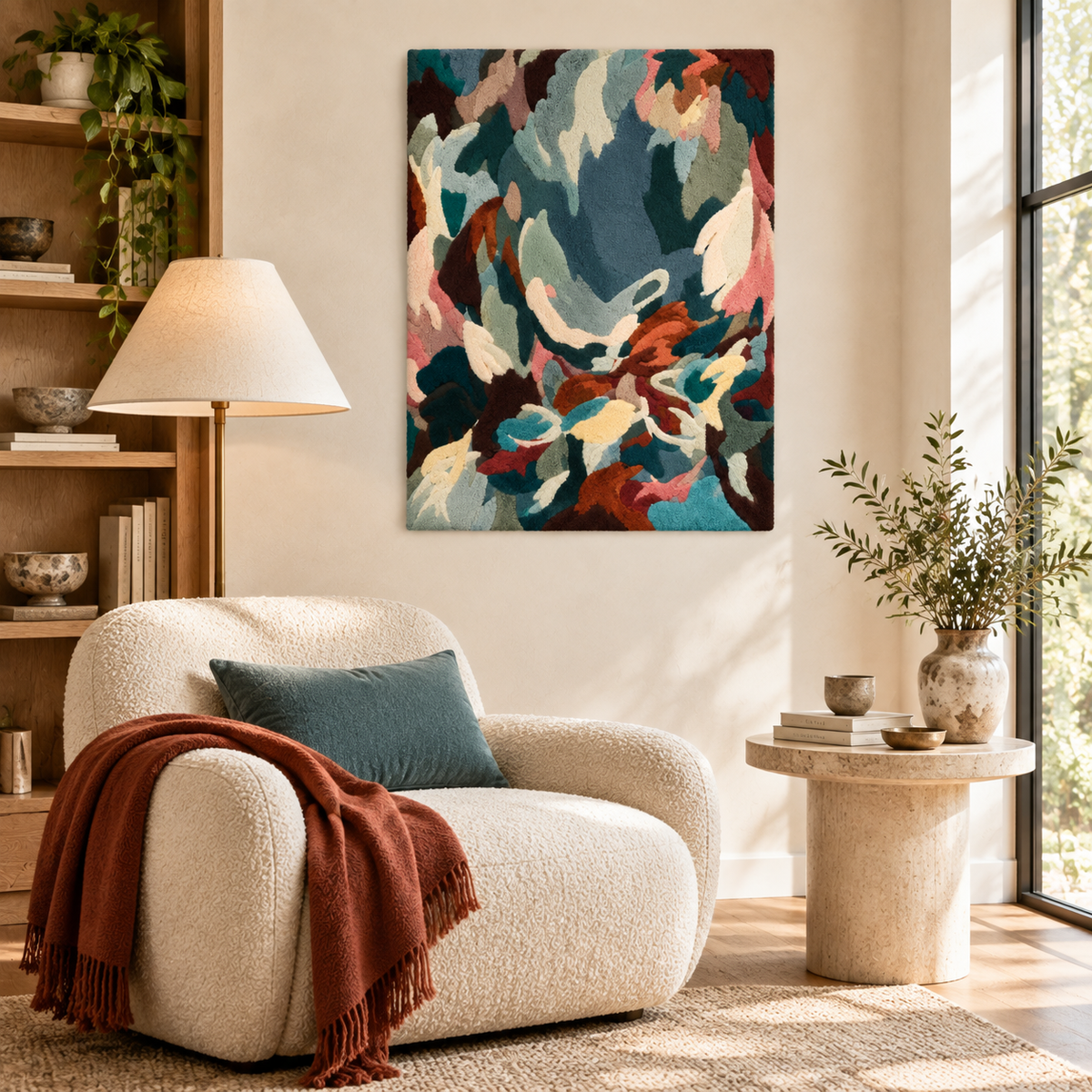 Deepwater Color Swirl — room setting 1
