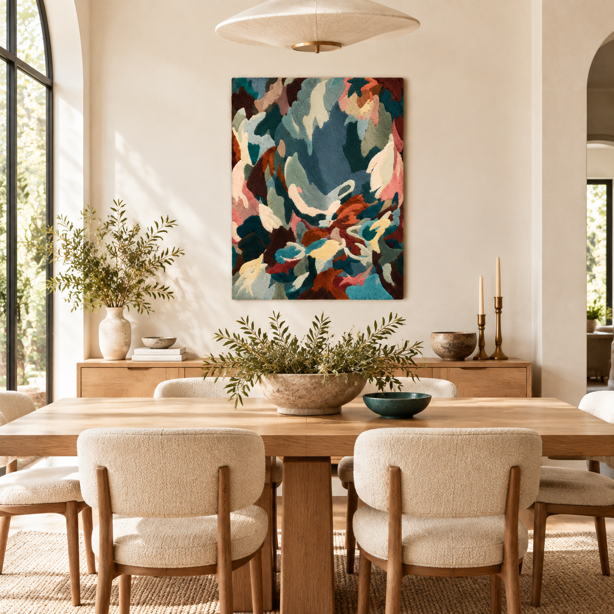 Deepwater Color Swirl — room setting 2