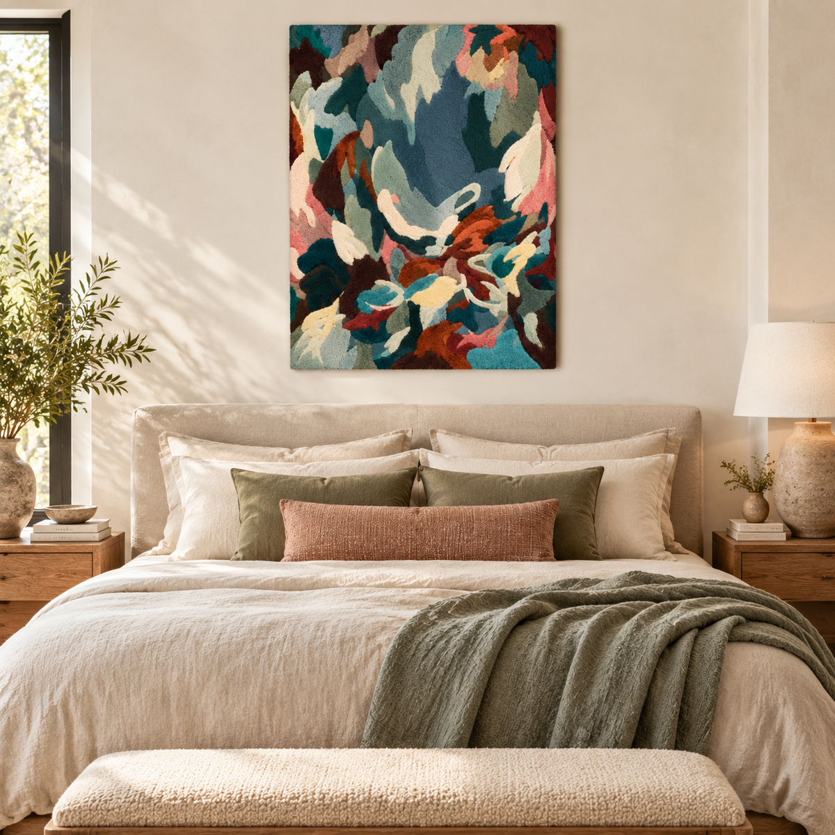 Deepwater Color Swirl — room setting 3