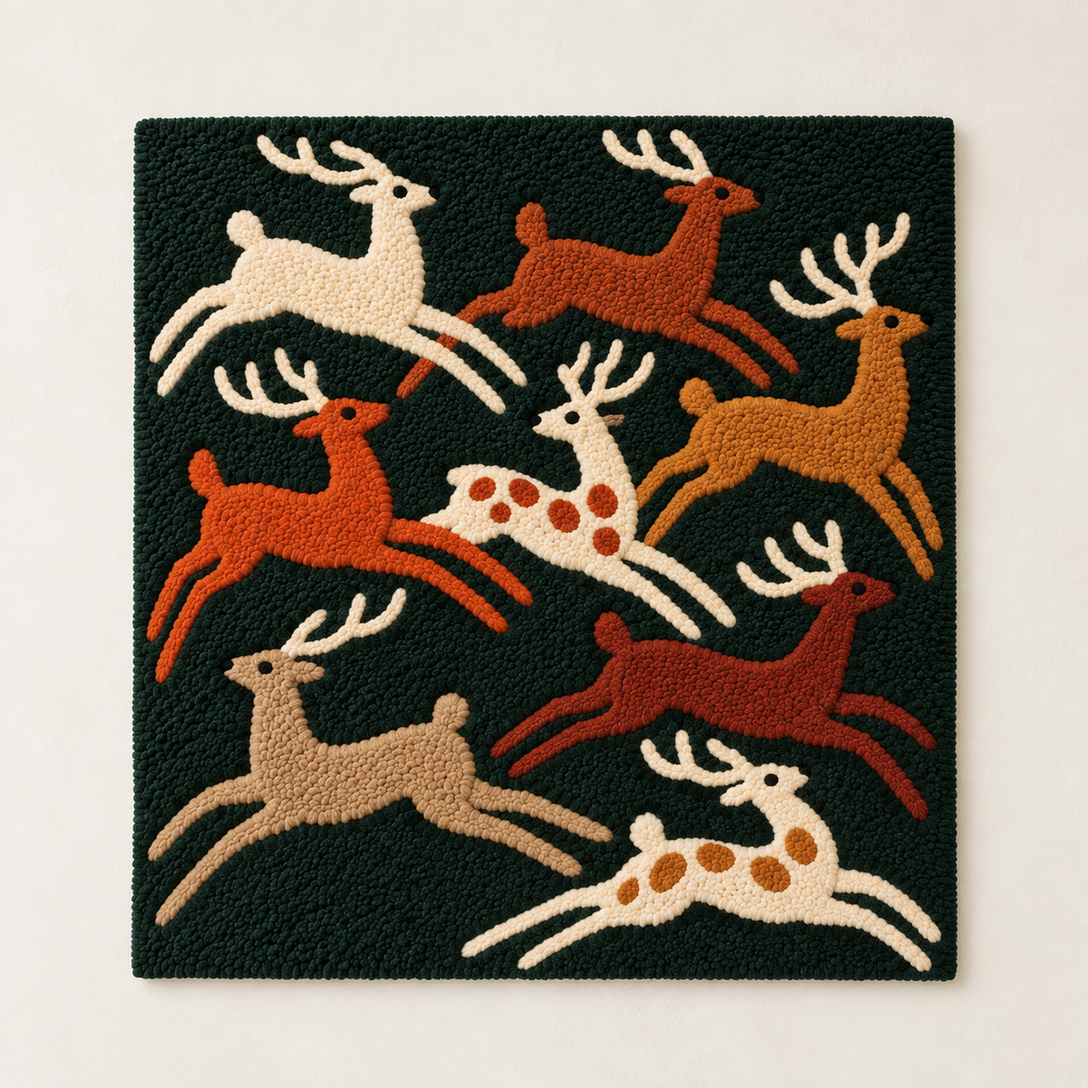 Deer Across the Emerald Night — front product view [product-light]