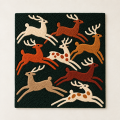 Deer Across the Emerald Night