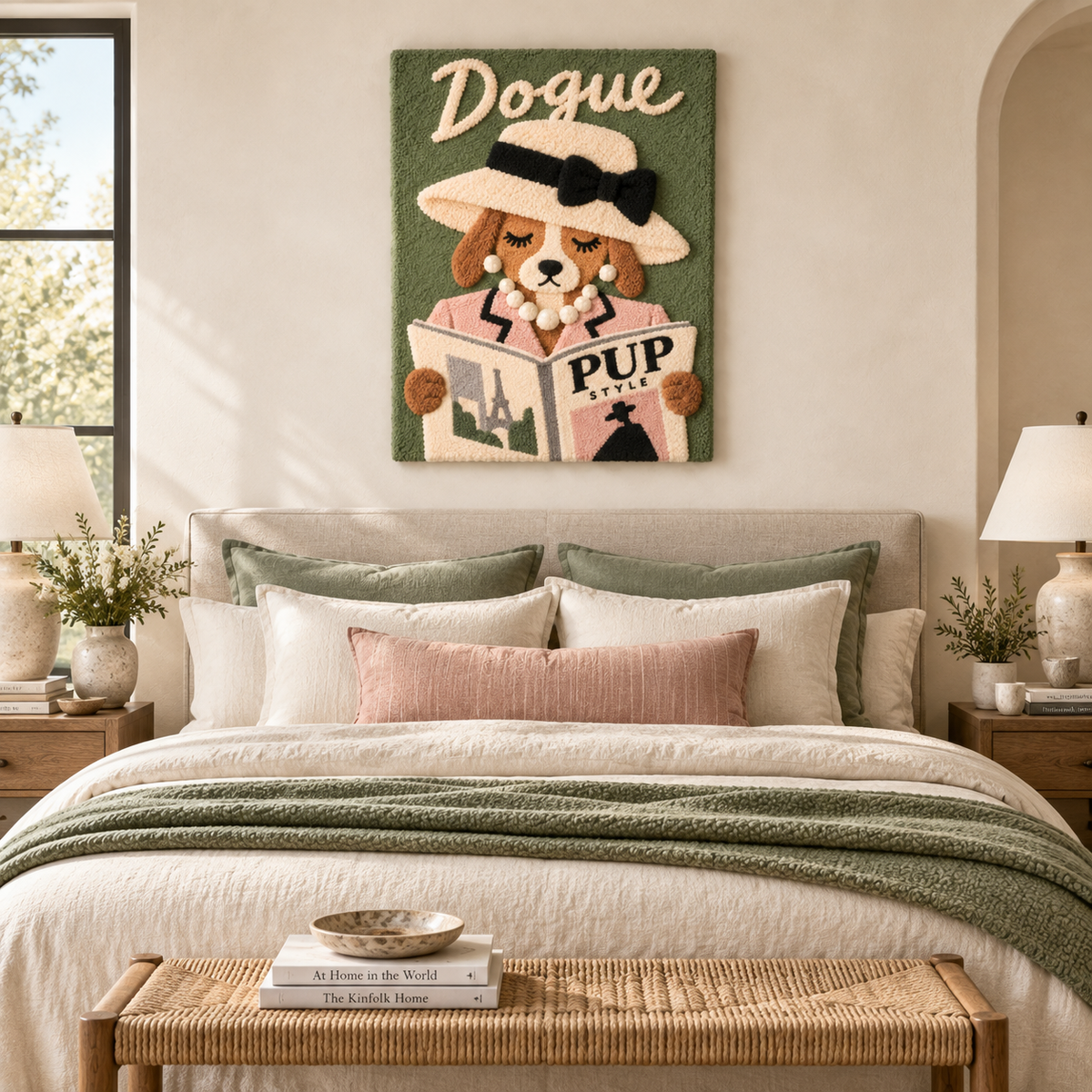 Dogue Reader in Sage — room setting
