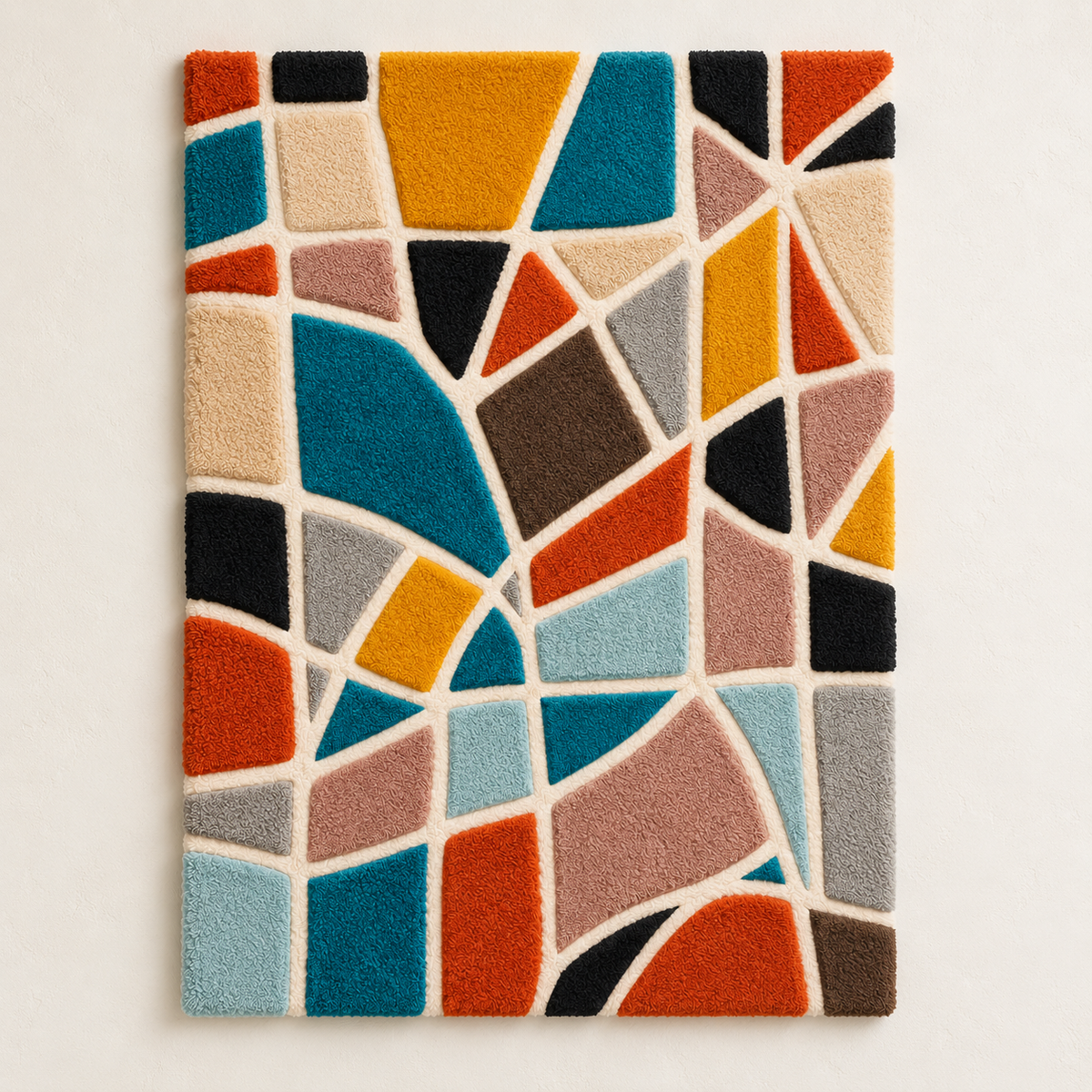 Earth and Sea Tesserae wall art by Hewn Earth featuring detailed mosaic tiles with earthy and oceanic tones.