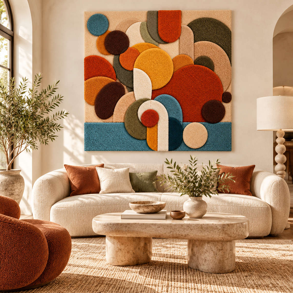 Earthen Circle Assembly by Hewn Earth Studio — room setting