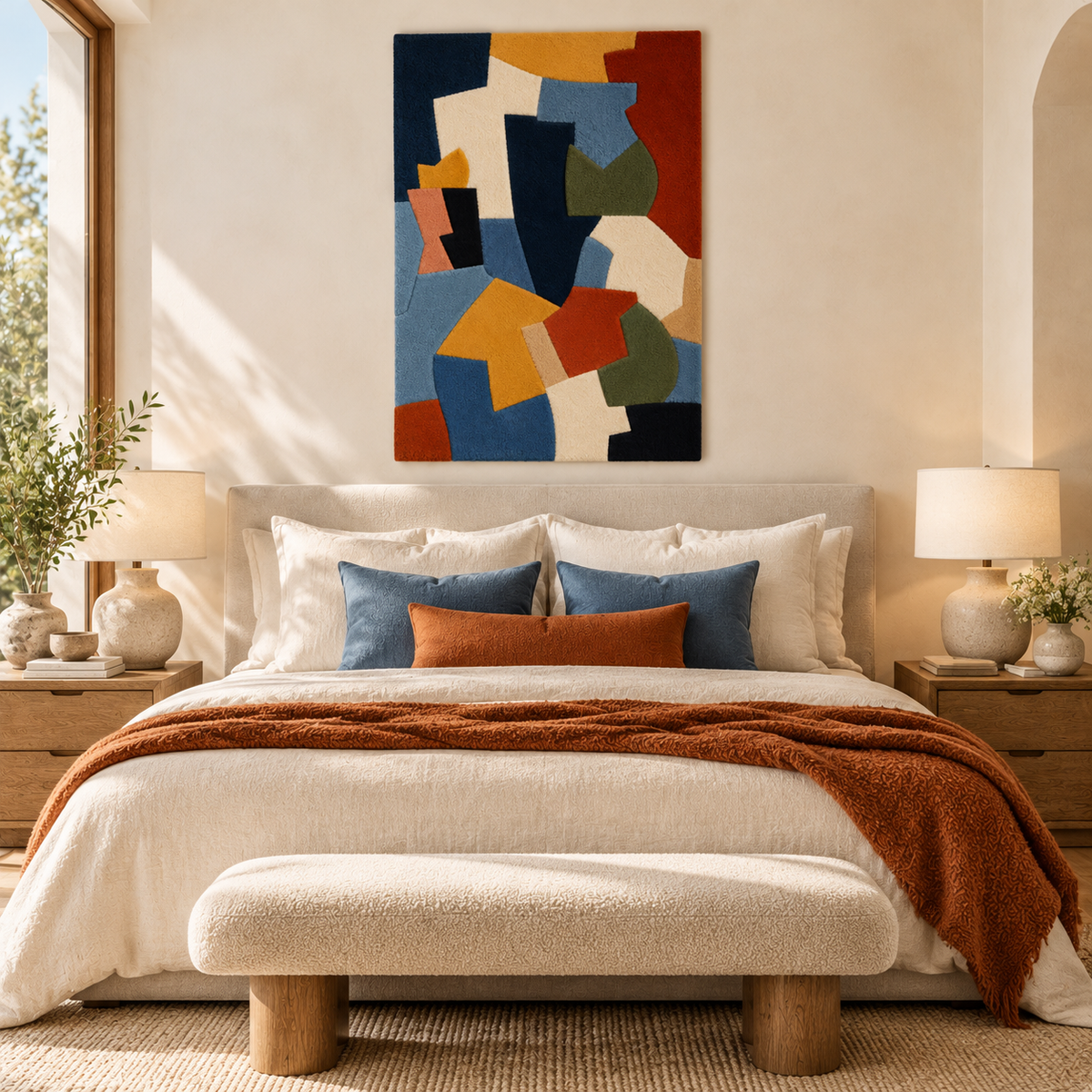 Earthen Colour Mosaic by Hewn Earth Studio — room setting