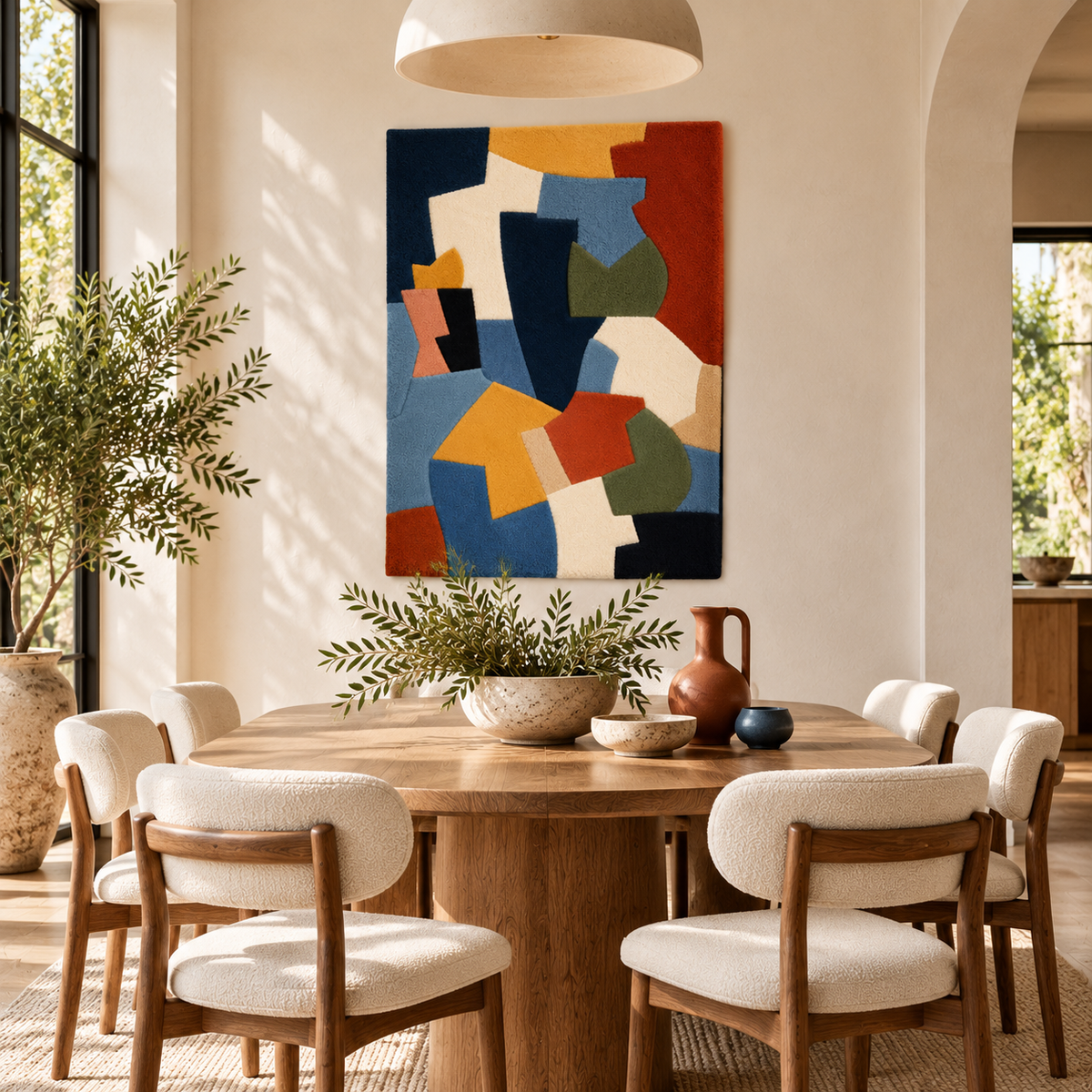 Earthen Colour Mosaic by Hewn Earth Studio — room setting