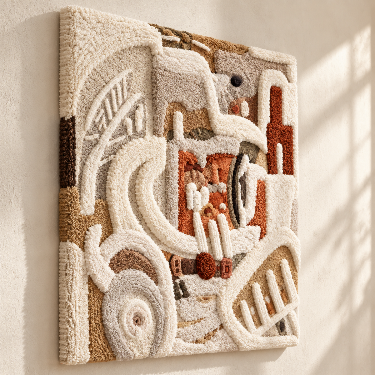 Earthen Labyrinth — angled relief view
