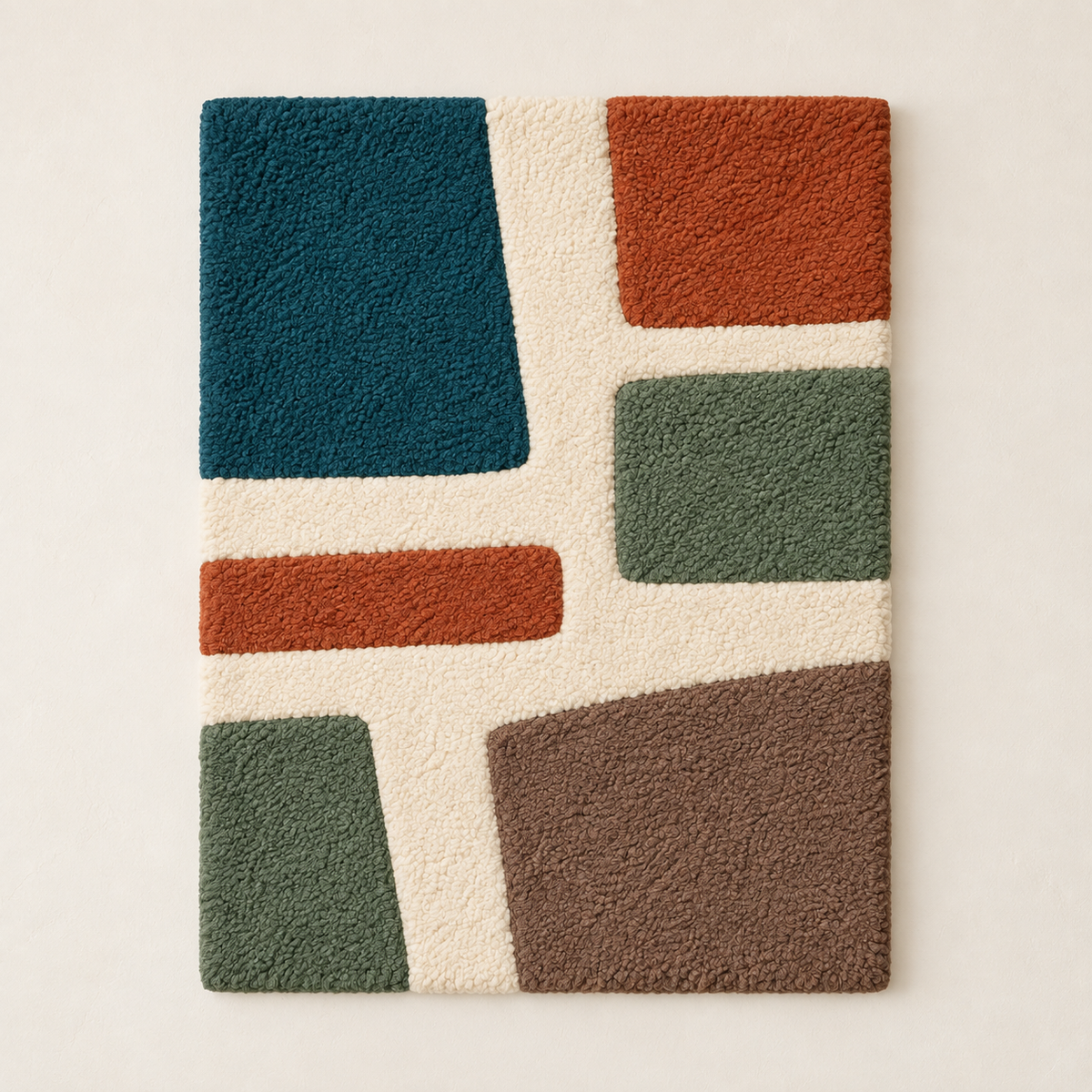 Hewn Earth Earthen Mosaic Streets wall art featuring a colorful mosaic design with earthy tones and intricate patterns.