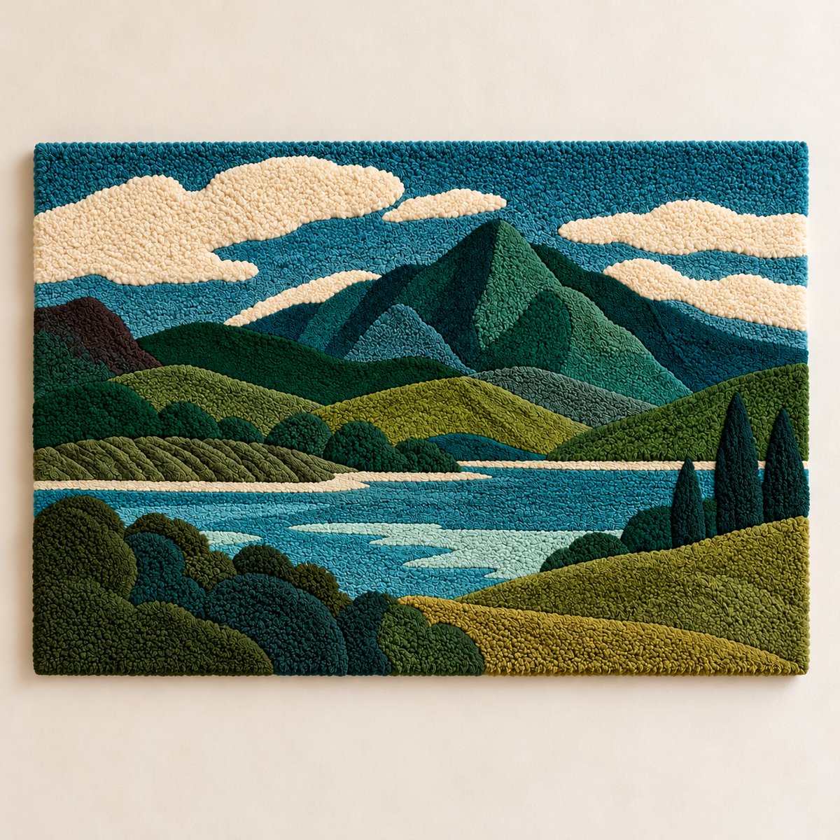 Emerald Alpine Lake by Hewn Earth Studio — front product view [product-light]