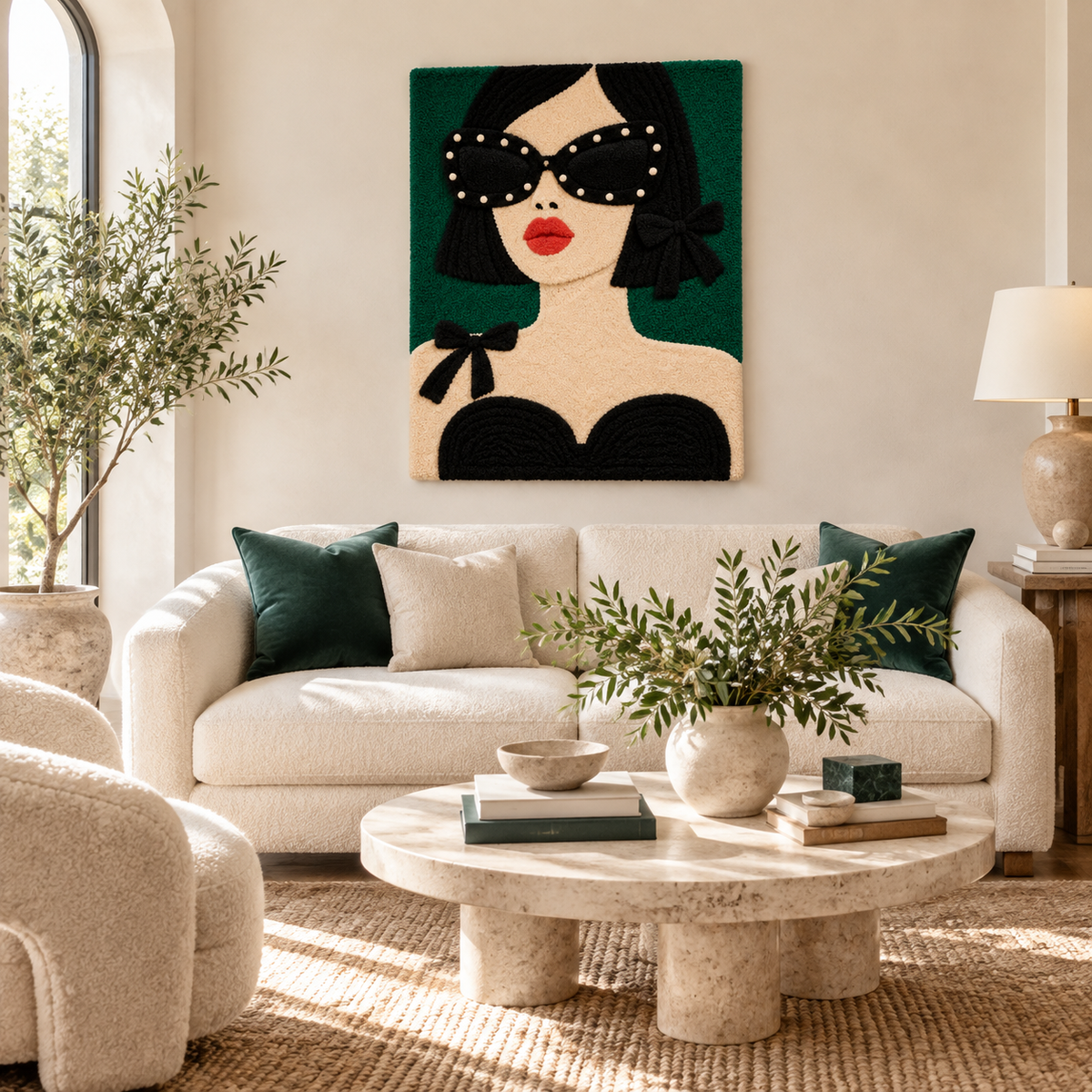 Emerald Cat Eye — front-facing room scene [room-front]