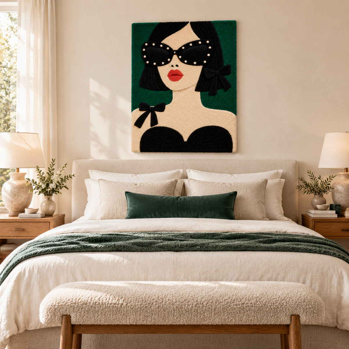 Emerald Cat Eye — room setting 1