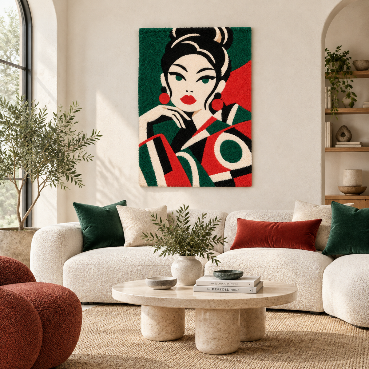 Emerald Deco Muse — front-facing room scene [room-front]