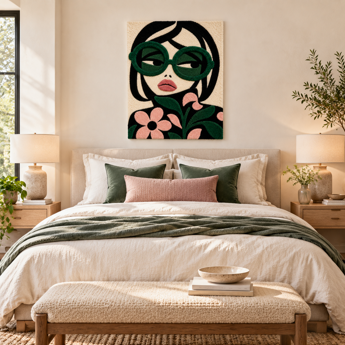 Emerald Flower Daydream — room setting 1