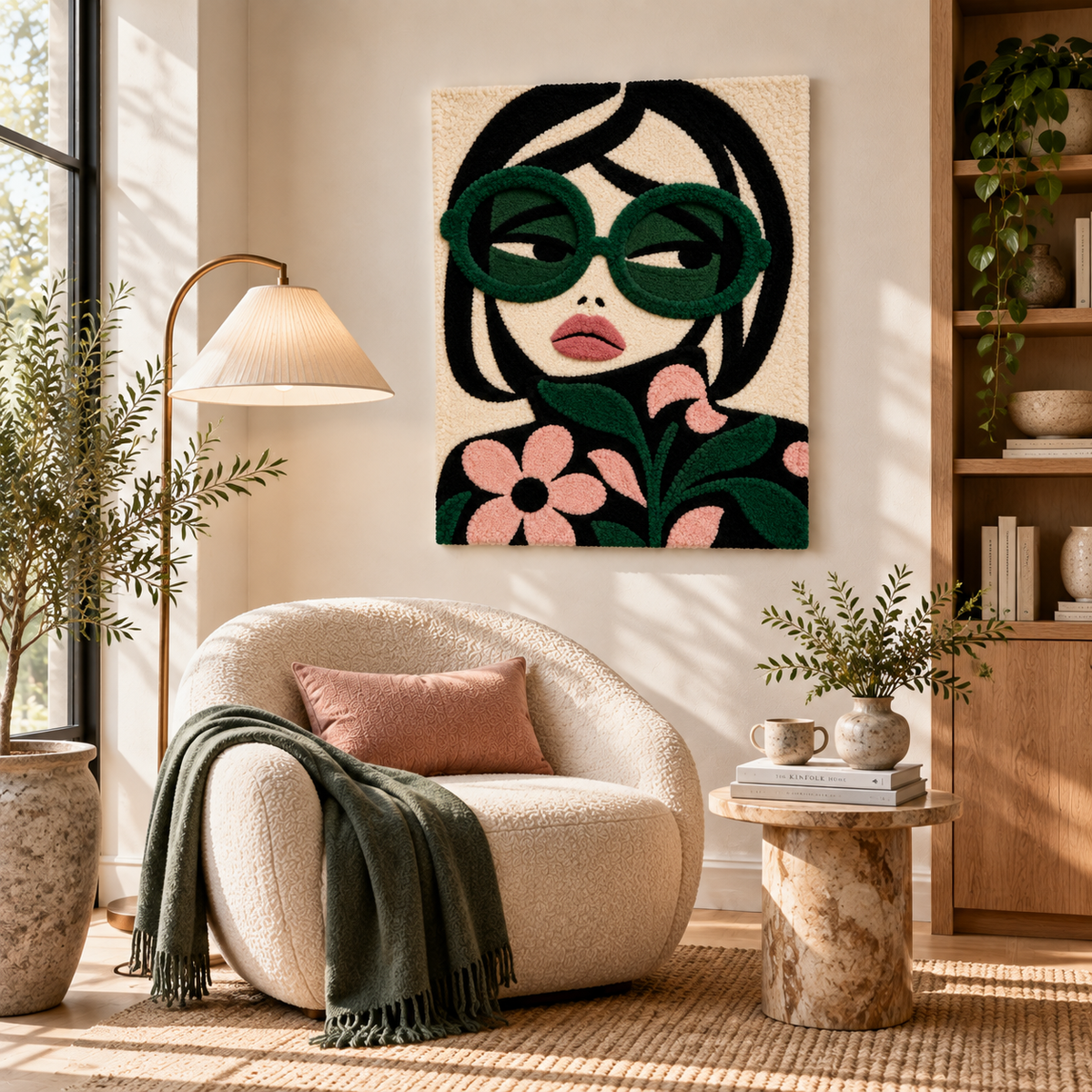 Emerald Flower Daydream — room setting 2