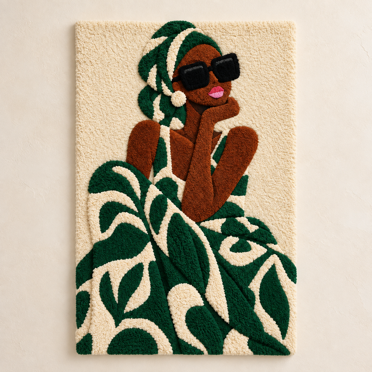 Emerald Headwrap Muse — front product view [product-light]