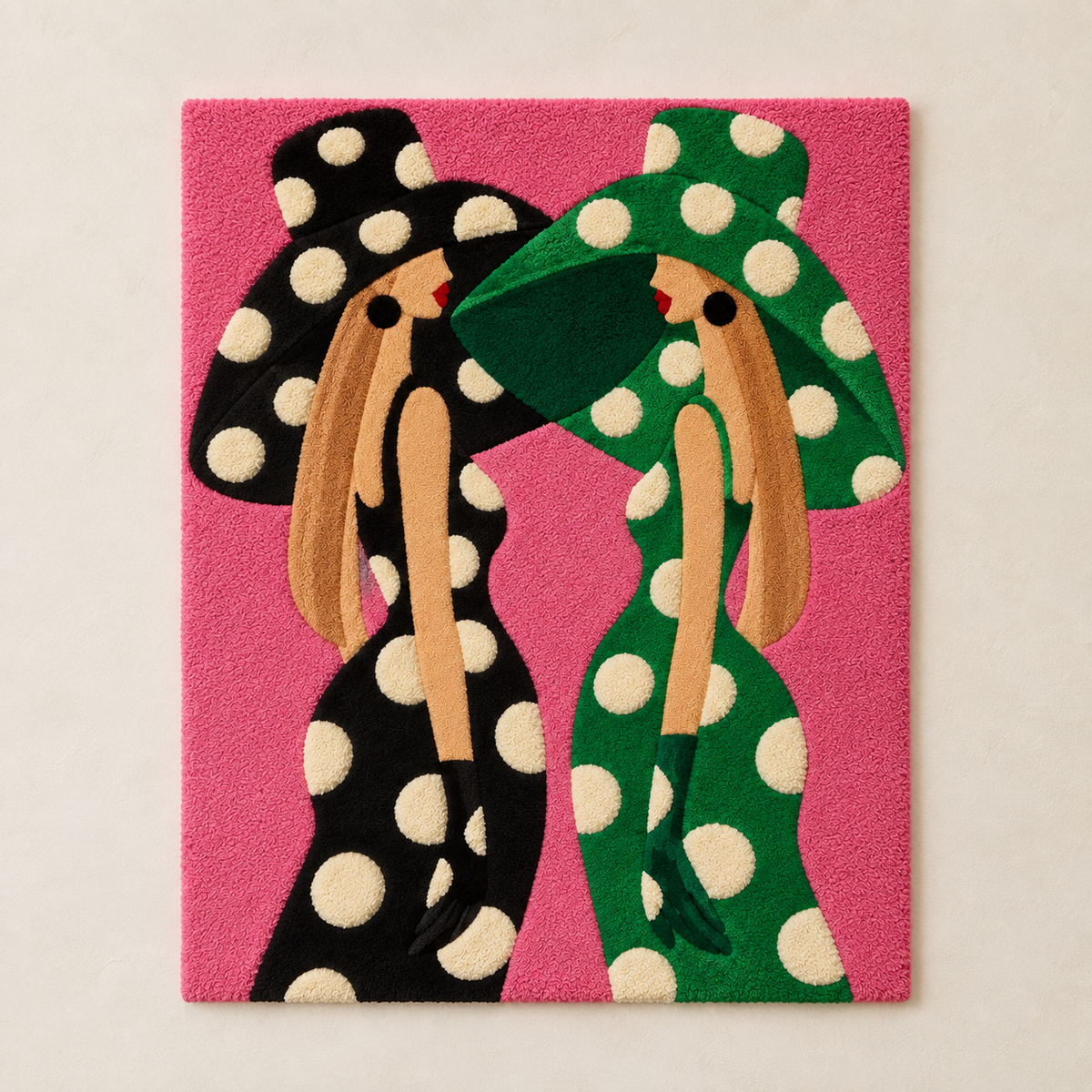 Emerald Polka Dot Companions — front product view [product-light]