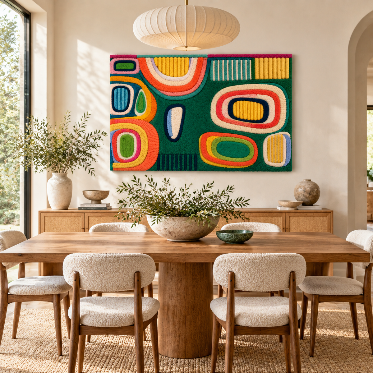 Emerald Pop Parade — room setting 1