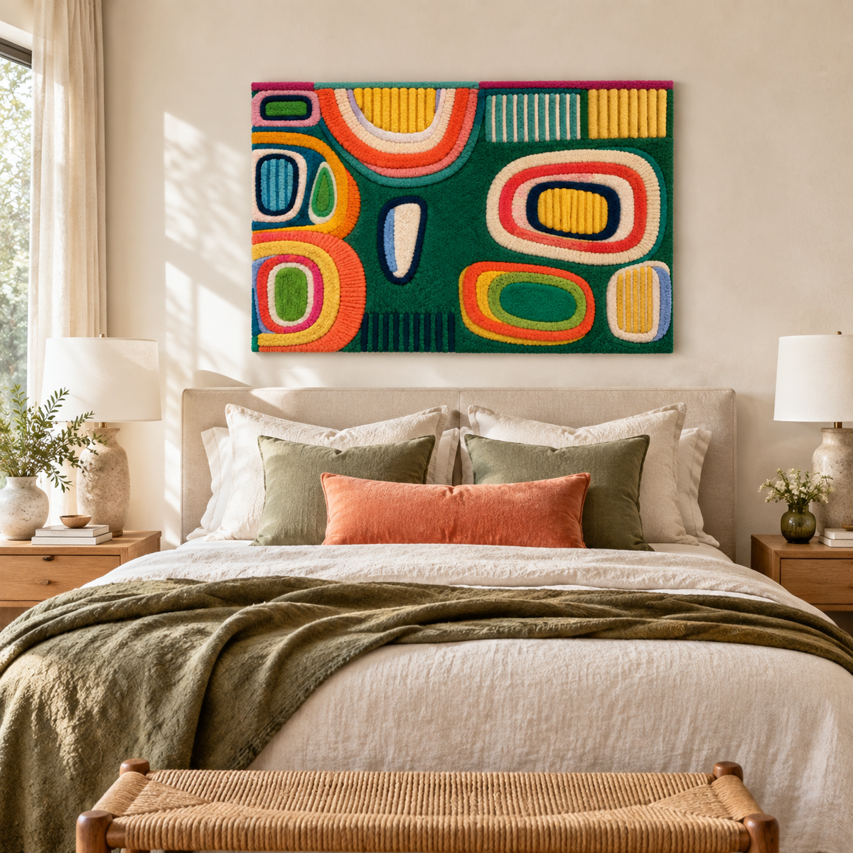 Emerald Pop Parade — room setting 2