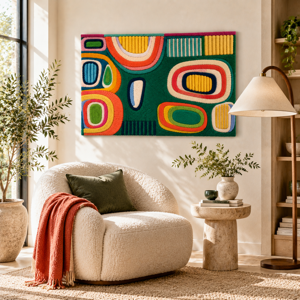 Emerald Pop Parade — room setting 3