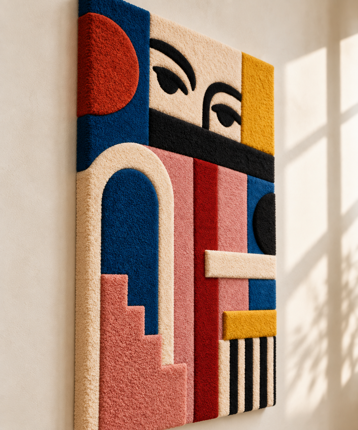 Eyes Above the Stairway — angled relief view