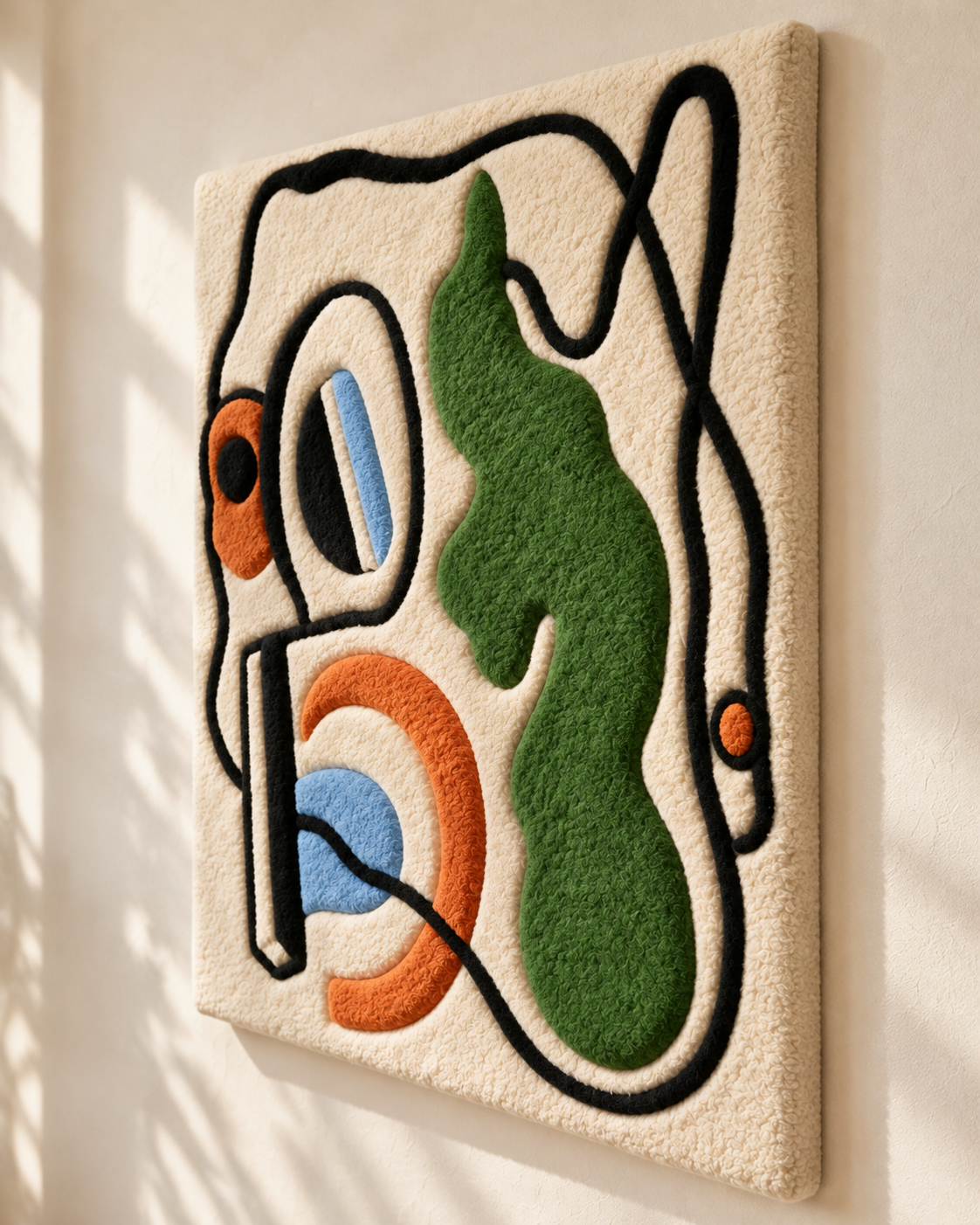 Abstract Composition by Fernand Léger — angled relief view