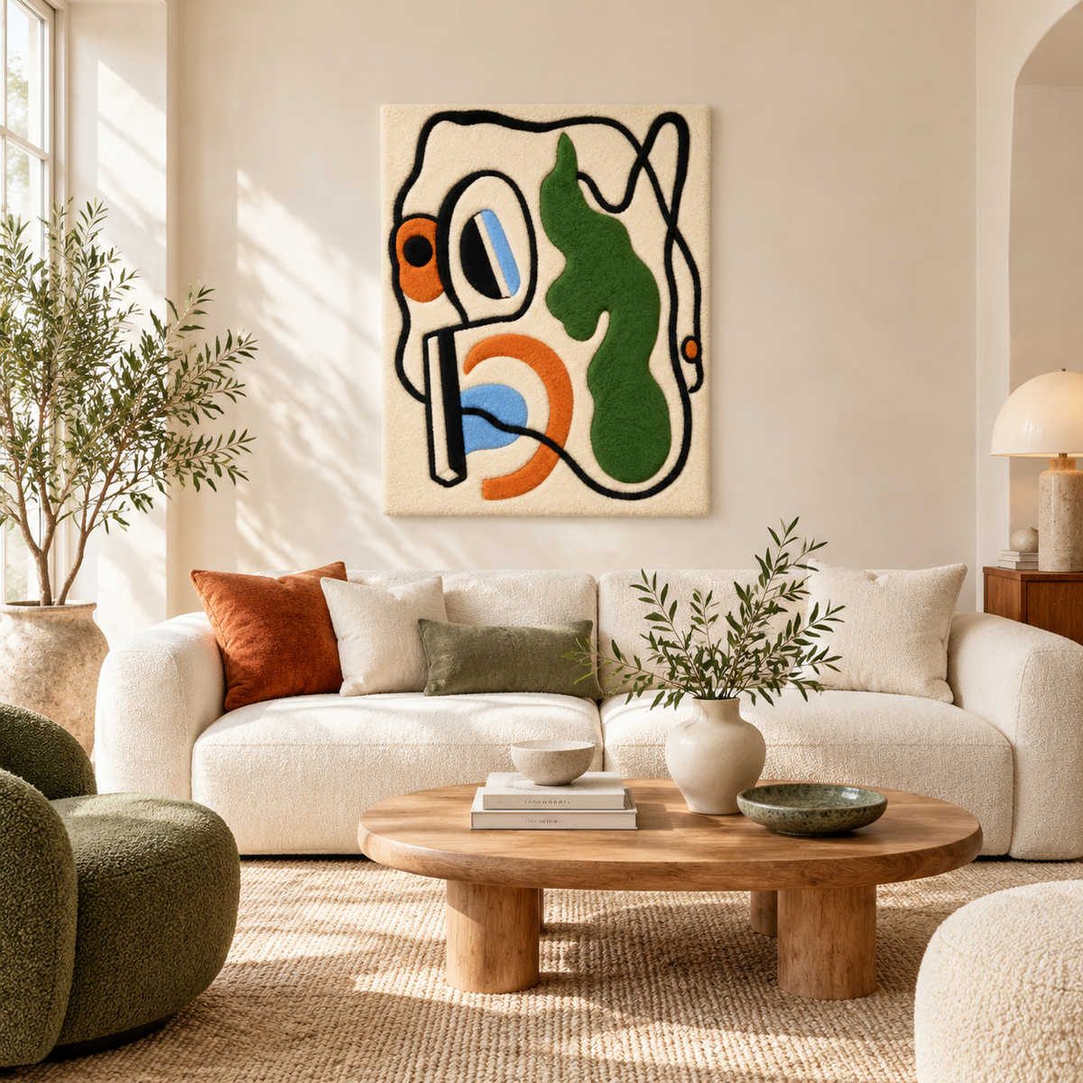 Abstract Composition by Fernand Léger — room setting