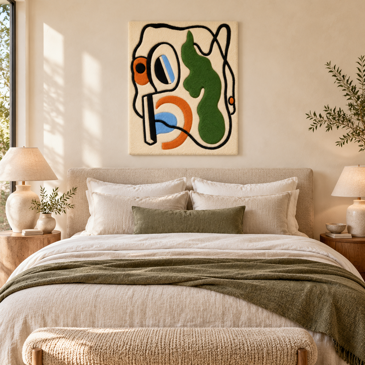 Abstract Composition by Fernand Léger — room setting