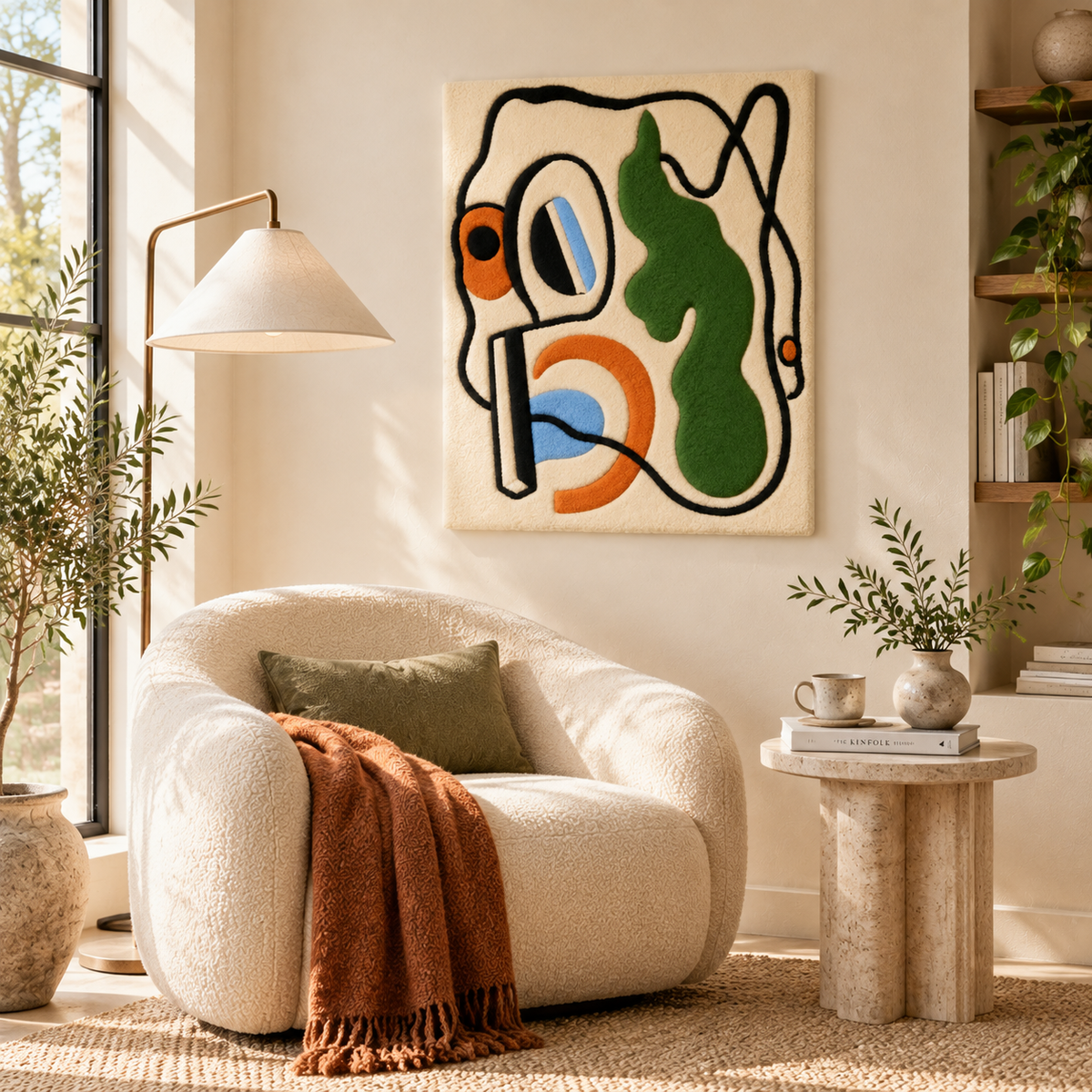 Abstract Composition by Fernand Léger — room setting